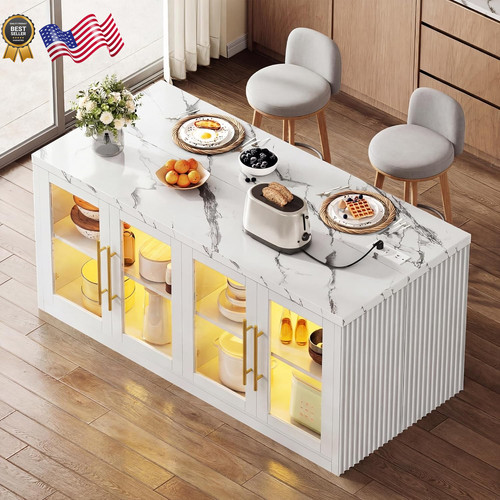 Large kitchen island with - kitchen,