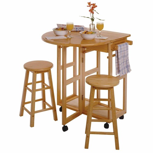 Natural wooden breakfast cart - wooden,
